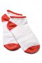 6-Piece White Orange Seamless Women's Socks Set - Soft Cotton - 4