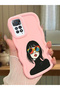 Redmi Note 11 Pro 5g Compatible Case Camera Protector Pink Silicone Couple Phone Case Girl Pattern