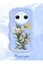 Redmi A3 Pro Compatible Case Camera Protector Blue Silicone Couple Phone Case Butterfly Pattern - 2