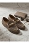 Kemal Aygün-Mammamia Genuine Leather Women's Mesh Ballerinas