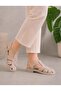 Women's Comfortable Sole Leather Powder Cage Casual Sandals - 3