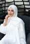F Pattern Premium Shawl-White - 3