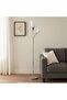 Lydia Floor Lamp 25x180cm - Chrome/white
