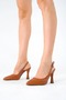 Slope Toe, Open Back, 9 cm Wedge Heel, New Season - 7