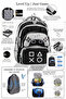 Primary School Orthopedic Waterproof 3 Compartment Primary School Boy's Backpack with Water Bottle - 2