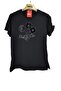 New Season Women's Low-Sleeve Stone-Embellished Combed Cotton Blouse