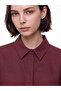 Lcw Modest Women's Plum Textured Shirt Tunic - 3