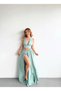 Women's Open-Back Tie-Up Crop Top and Skirt-Looking Wide-Leg Pants Set - 6
