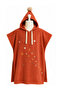 Children's Pool Poncho with Hood, Medium Thick Terry Fabric, 0-5 Years Old, Soft Textured, Sleeveless, Side Snap Fasteners