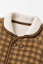 1-5 Years Old Boy's Gingham Cardigan with Velsofl on the Inside 23209 - 5
