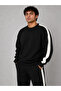 Men's Striped Detsyli Crewneck Sweatshirt with Pockets