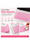 MacBook Pro 16.2 Inch M1 M2 M3 M4 M5 A2485 A2991 Compatible Turkish Q Keyboard Protector Pink Ombre Silicone - 6