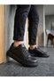 Black (Black Sole) Lace-Up Men's Shoes Sneakers - 2