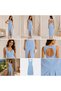 Women's Crepe Fabric Square Neck Backless Slit Midi Dress - 7