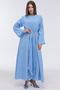 Bolerosu Buckle Decorated Glossy Dress - 6