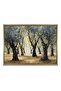 Signtouch Golden Floating Frame Trees Canvas Wall Art 60x90 cm With Outer Frame