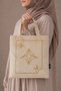 Embroidered Velvet Quran Bag, Quran Bag, Dowry Bag, Prayer Rug Bag, Gold Cappuccino