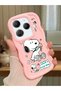 Infinix Hot 40 Pro Compatible Case Camera Protector Pink Silicone Couple Phone Case Stripe Pattern