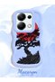 Redmi Note 13 Pro 4g Compatible Case Camera Protector Blue Silicone Couple Phone Case Tree Pattern - 2