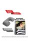 Neck Pillow Inflatable for Travel 42X27Cm Single Gray