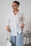Women's White Floral Embroidery Detailed Shirt Pc0173 - 7