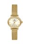 24 mm Women's Wristwatch with Yellow Dial and Gold Color Strap, Same as in the Image - 6