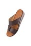 ( M-2007 ) Handmade Arabic Men's Slippers | Outdoor Arabic Sandals For Men | Full Leather - 3