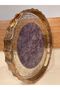 Tray with Wood and Glass Details, Volanli Model, Marble Pattern, Antique Color, Medium Size, Diameter 36 cm - 4