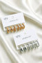 Gold Color 12-Piece Hoop Women's Multi Earring Set