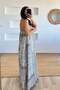 Bohemian Dress with Knitted Back Detail - 2
