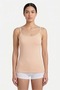 Women's Set of 10, 4 White-4 Beige-2 Black Color Cotton Lycra Thin Strap Undershirts - 7