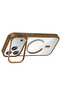 iPhone 17 Pro Max Case with Camera Stand Magsafe Supported Transparent Back Silicone Senk - 5