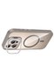 iPhone 16 Pro Max Case with Camera Stand, Magsafe Compatible, Transparent Back, Silicone Senk - 4