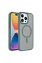 iPhone 15 Pro Max Case Magsafe Supported Camera Raised Matte Anti-Fingerprint Silicone Brsa - 5