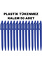Plastic Ballpoint Pen 50 Pieces Ballpoint Pens Write in Blue Color Flip - 3