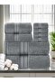 8 Pcs Premium Towel Set - 2 Bath Towels, 2 Hand Towels & 4 Washcloths | 100% Combed Cotton 600 GSM | Quick Dry, Ultra-Absorbent, Thick & Plush | Ideal for Bath, Spa, Gym, Hotel & Everyday Lu