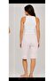 Women's Light Pink Pinstripe Shorts with Pockets - 3
