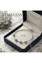 Silver Color Chain Ball Motif Steel Bracelet - 3