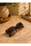 Women's Leopard Print Oversize Square Butterfly Sunglasses Uv400 Protected Brown Gradient Lenses Thick Frame Cat Eye Italian Inspired Retro Vintage Luxury Stylish Summer Casual Fashion Accessory Trend Style - 2