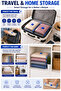 Vacuum Storage Bags with Hand Pump – Reusable Space Saving Compression Bag Set - 7