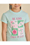 Girls Mint Printed Cotton T-Shirt - 4