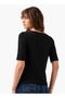 BOAT NECK 3 4 TH SLEEVE TEE - 4