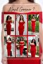 Women's Peplum Skirt Blouse Double Set Off-Shoulder Red - 8