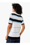STRIPE COLLAR KNIT TOP - 4