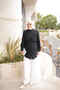Black Tunic Shirt with Tie at the Waist - 2