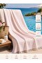 Peshtemal 100% Cotton Viscon 90X170 Striped Quick Drying, Extra Light Tassel Beach, Pool and Bath Peshtemal