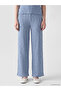 Indigo Elastic Waist Textured Women's Trousers - 2