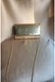 Women's Metallic Gold Extra Chain 0Muz Crossbody and Evening Dress Portfolio Clutch Bag - 2