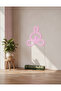 Yoga Meditasyon Figürlü LED Neon Duvar Tablosu | Pembe Aydınlatmalı Modern Dekor | Salon - 3