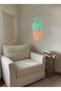 Kaktüs Figürlü LED Neon Duvar Tablosu | Yeşil Amber Aydınlatmalı Modern Dekor | Salon - 3